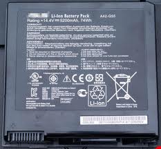 5200mAh 8-Cellen Asus A42-G55 Accu Batterij