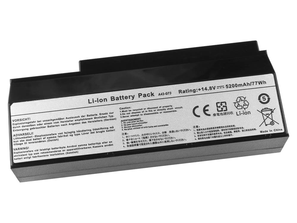 5200mAh 8 Cellen Asus ROG G53JW ROG G53JW-IX086V Accu Batterij