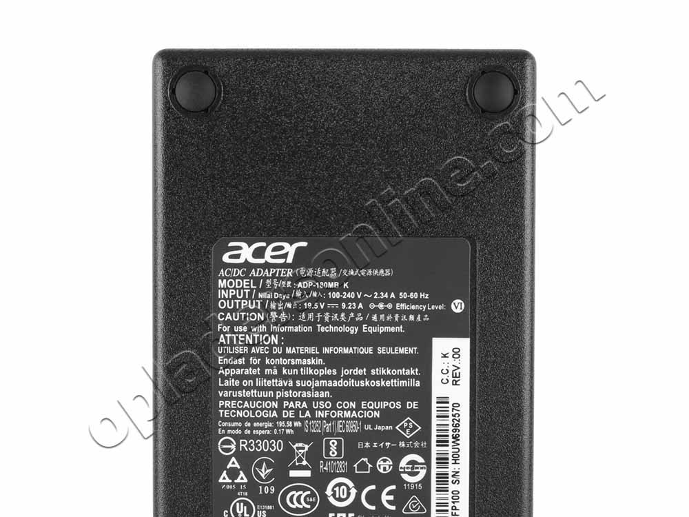 180W Acer ConceptD 7 Ezel CC715-71-73AW Adapter Voeding Oplader + Koord