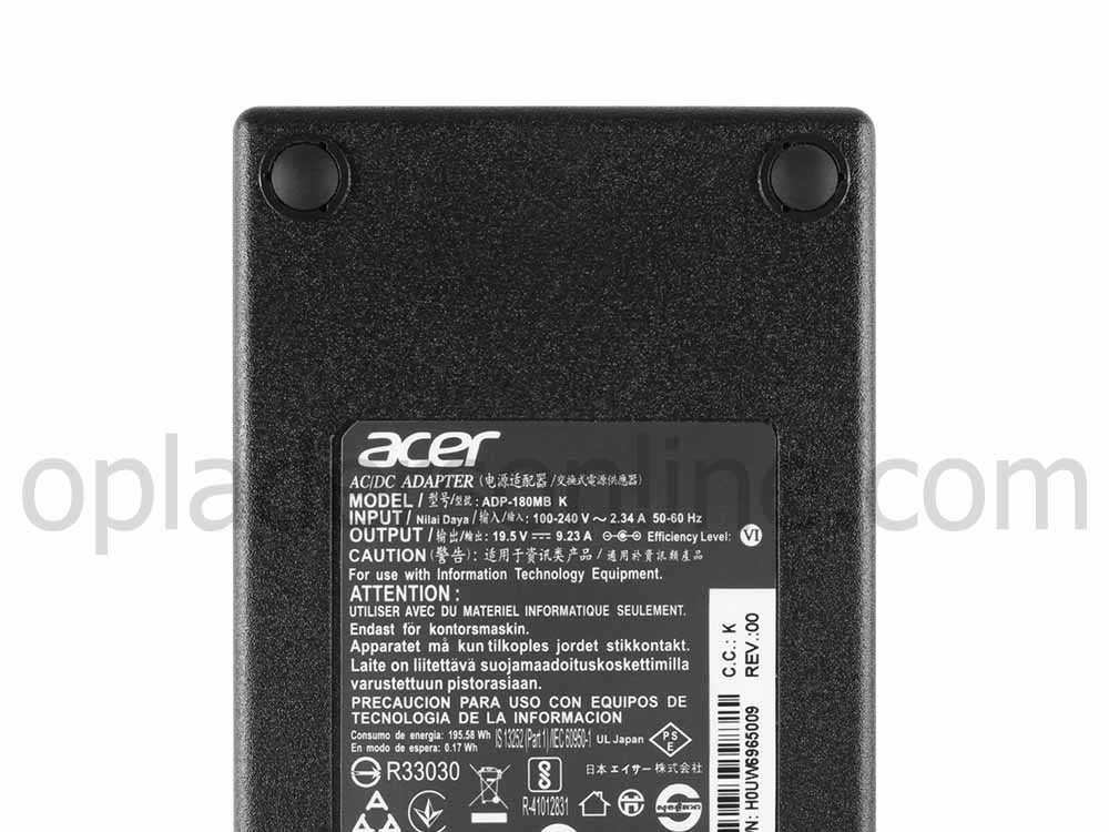 180W Acer Predator G9-591-79CP G9-591-71DQ AC Adapter Voeding Oplader