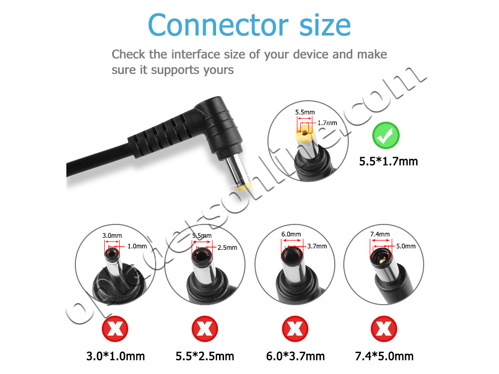 Origineel 65W Acer PA-1650-86AW Adapter Voeding Oplader