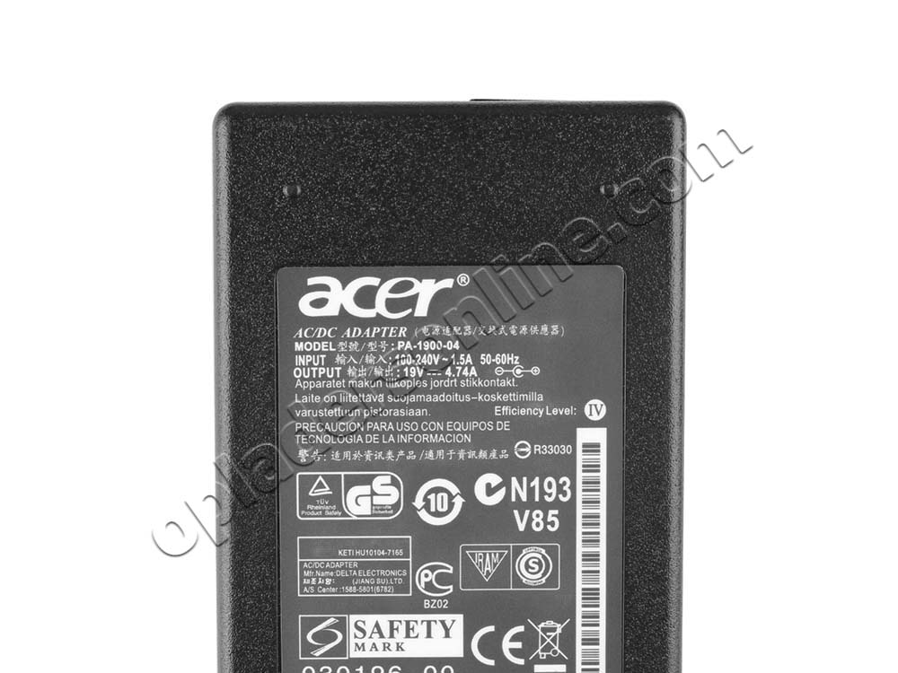 Origineel 90W Acer Aspire 14 A14-51GM-771W Adapter Voeding Oplader + Koord