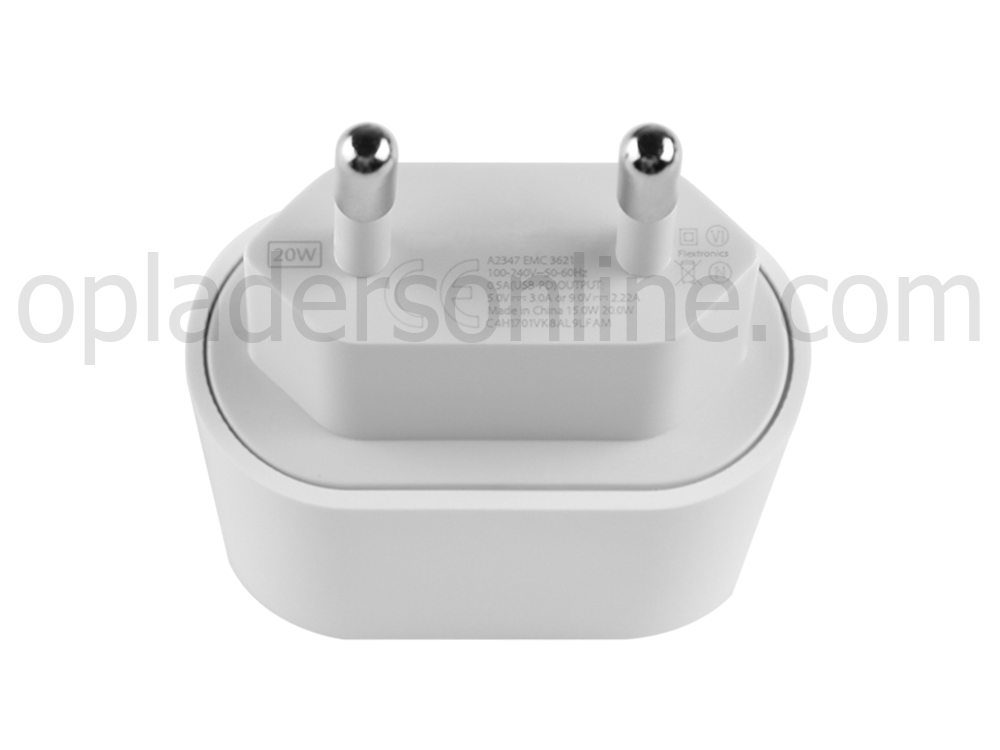 20W USB-C PD iPhone 12 Pro and 12 Pro Max MGM43LL/A Adapter Voeding Oplader