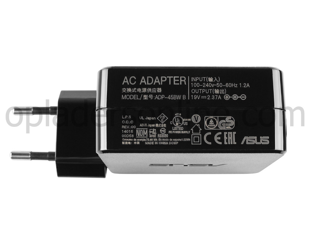 Origineel 45W Asus Vivobook 15 F1502ZA Adapter Voeding Oplader