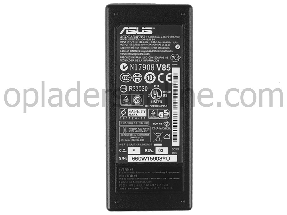 65W Asus ADP-65JH BB ADP-65JH CB AC Adapter Oplader