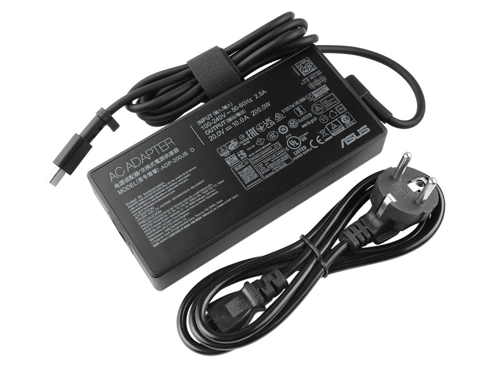 Origineel 200W Asus ProArt P16 H7606 Rectangle Conn AC Adapter Voeding Oplader + Koord