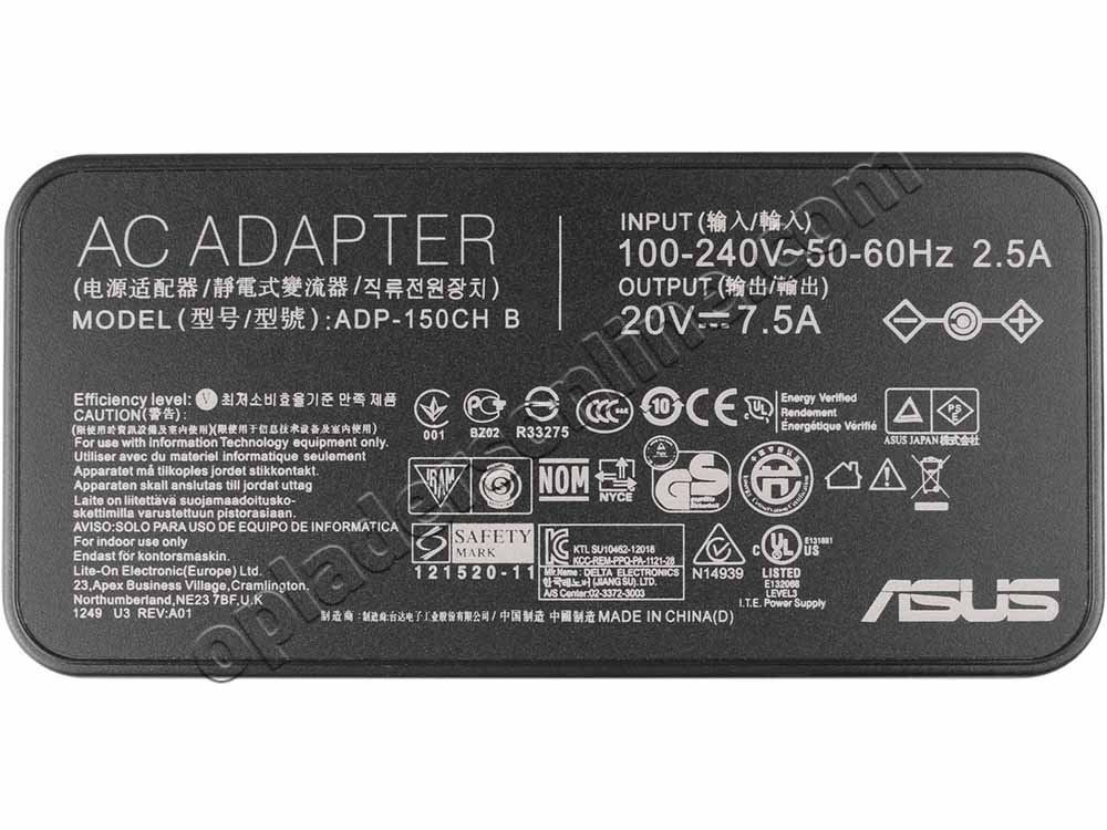 Origineel 150W Asus Eee PC Top ET2701INKI-B048C AC Adapter Voeding Oplader + Koord