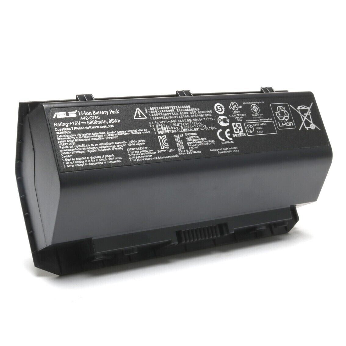88Whr Asus G750JY-T4003H G750JY-T4032H Accu Batterij