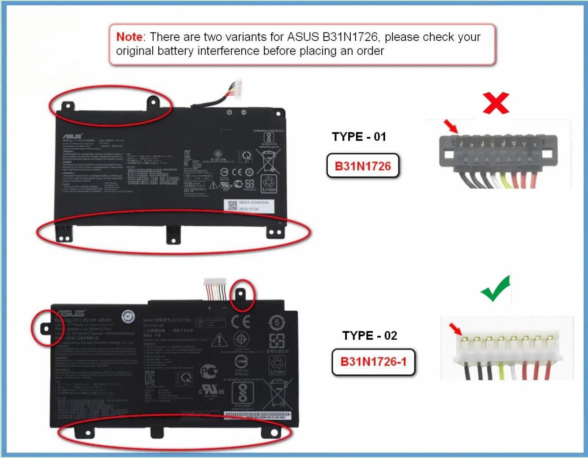 Originele Asus TUF Gaming F15 FX506HE Accu 4210mAh 48Wh 3 Cellen