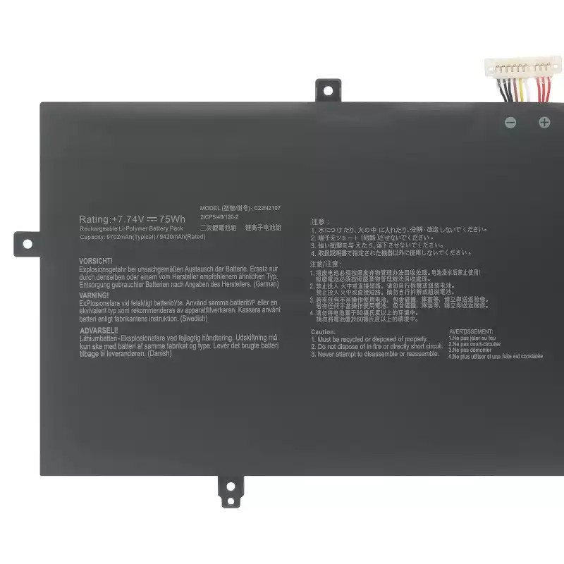 Accu Batterij Asus Zenbook 14 OLED UM3402YA-KP101W 9690mAh 75Wh