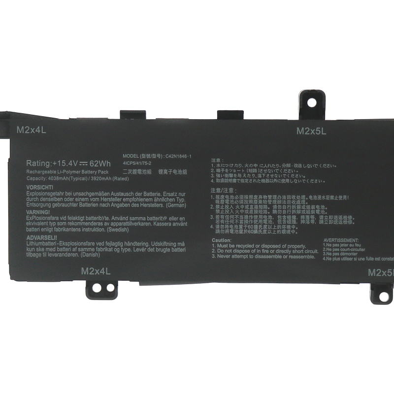 4038mAh 62Wh Asus ZenBook Pro Duo 15 UX581LV-H2014R Accu Batterij