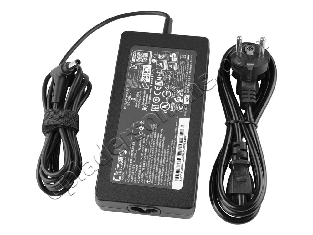 Origineel 120W Chicony A120A055P A17-120P2AAdapter Voeding Oplader + Koord