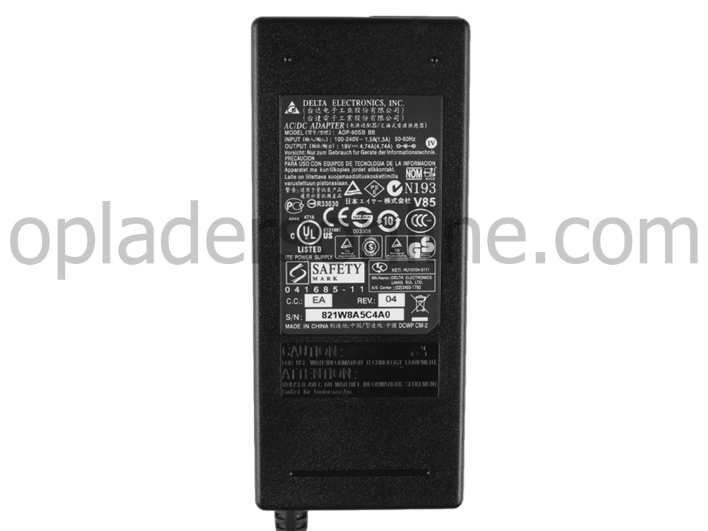 90W Clevo 3100 3100B 3100C 3200 3220 AC Adapter Oplader