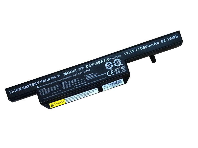 Originele 5600mAh 62.16Wh Clevo 6-87-E412S-4D7 Accu Batterij