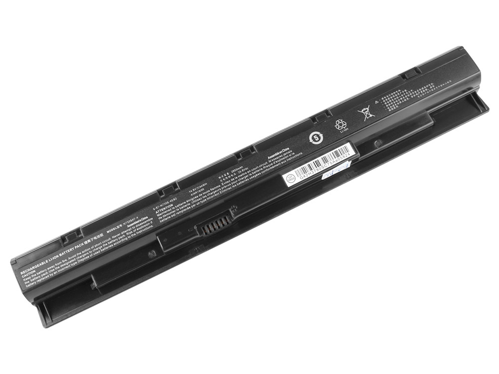 Clevo N750BU N750GU N750HU Accu Batterij 2950mAh 44Wh 4 Cellen