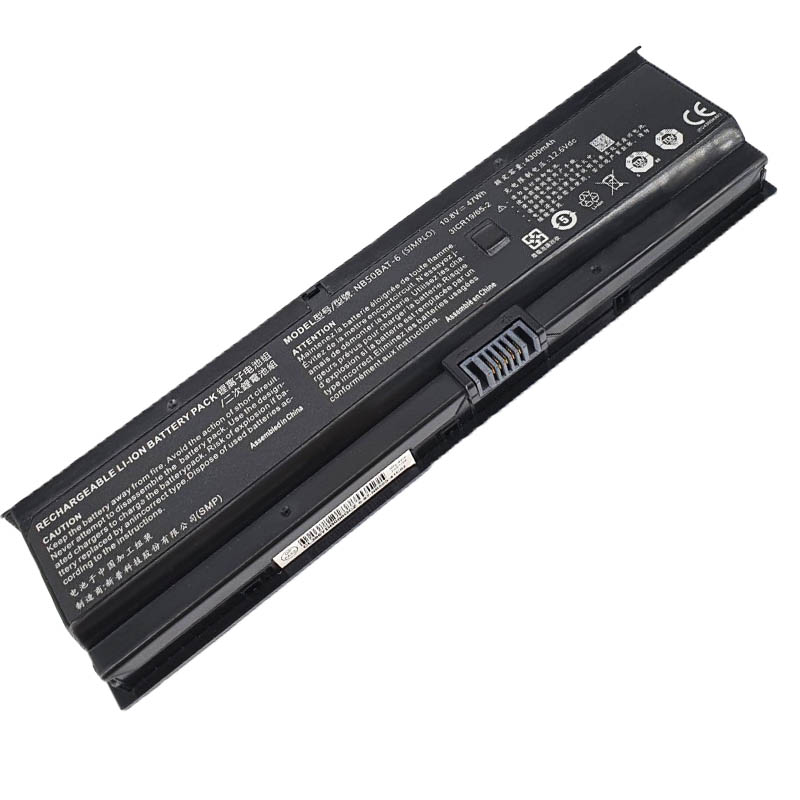 Clevo NB55TJ1 Clevo NB55TK1 Accu 4300mAh 47Wh 3-Cellen