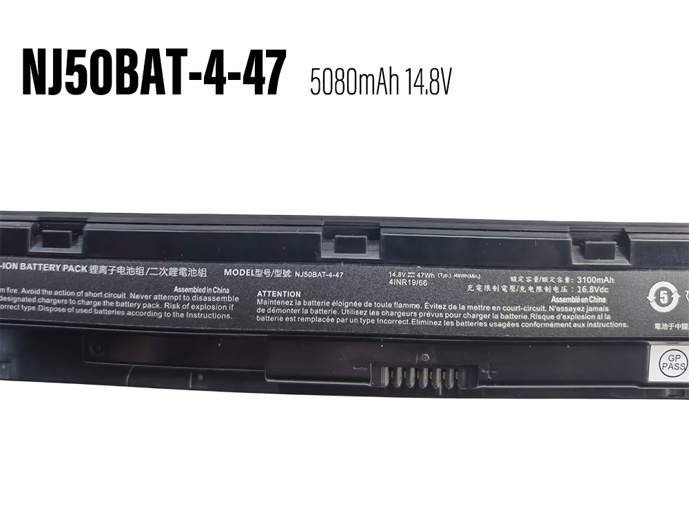 Accu Batterij Clevo NJ50BAT-4-47 5080mAh 47Wh
