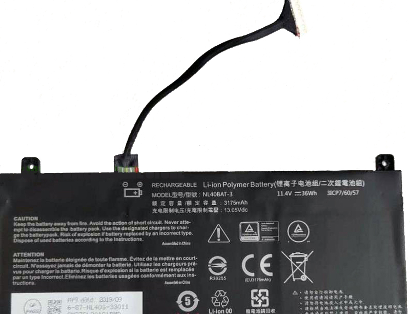 Clevo NL40GU1 NL40MU1 MU2 Accu Batterij 3175mAh 36Wh 3 Cellen
