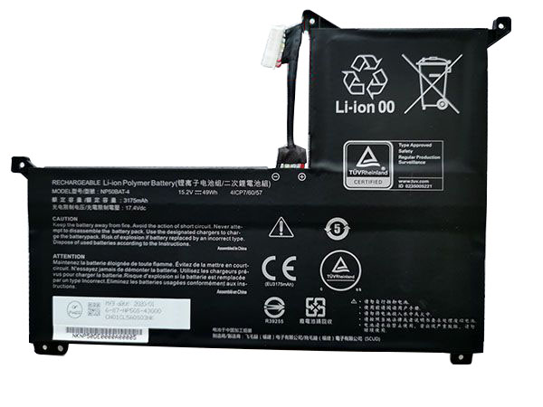 49Wh 3175mAh Clevo NP50HP Accu Batterij