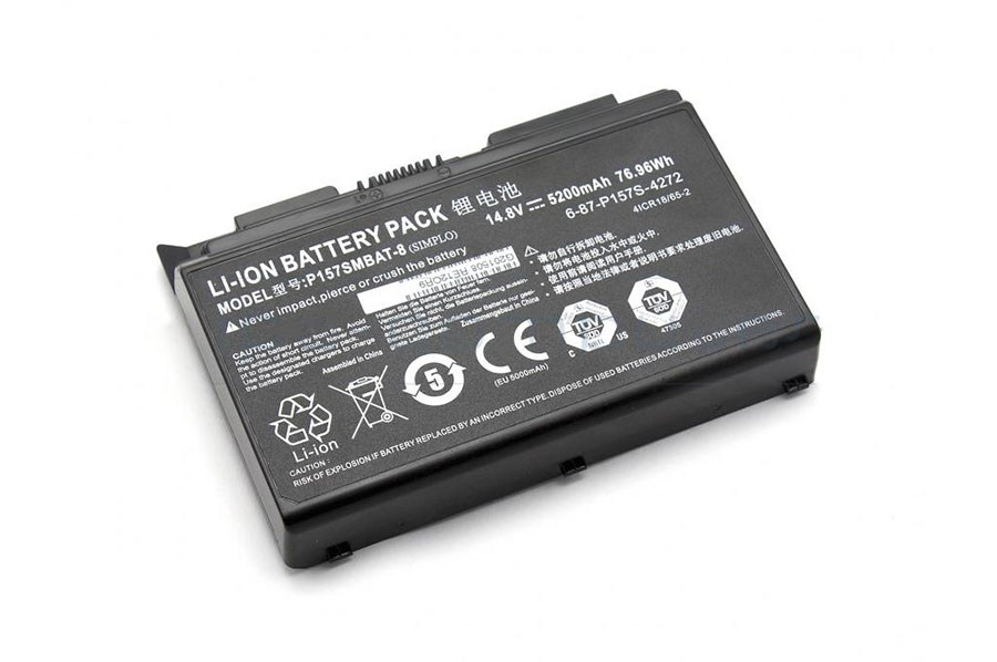 Originele 5200mAh 76.96Wh 8-Cellen Clevo 6-87-P157S-427 Accu Batterij