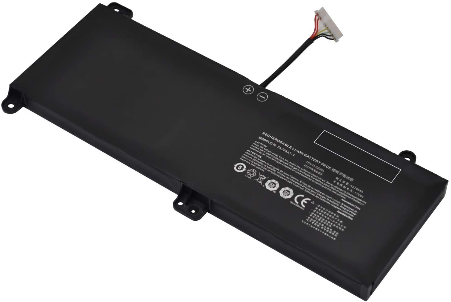 4320mAh 66Wh 4-Cellen Wooking S17 Pro-8U Accu Batterij