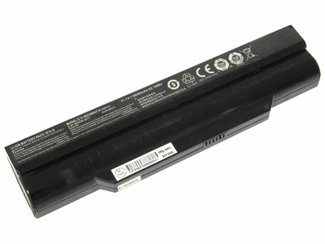 Clevo 6-87-W230S-4271 6-87-W230S-4272 Accu Batterij 5600mAh 62.16Wh 6 Cellen