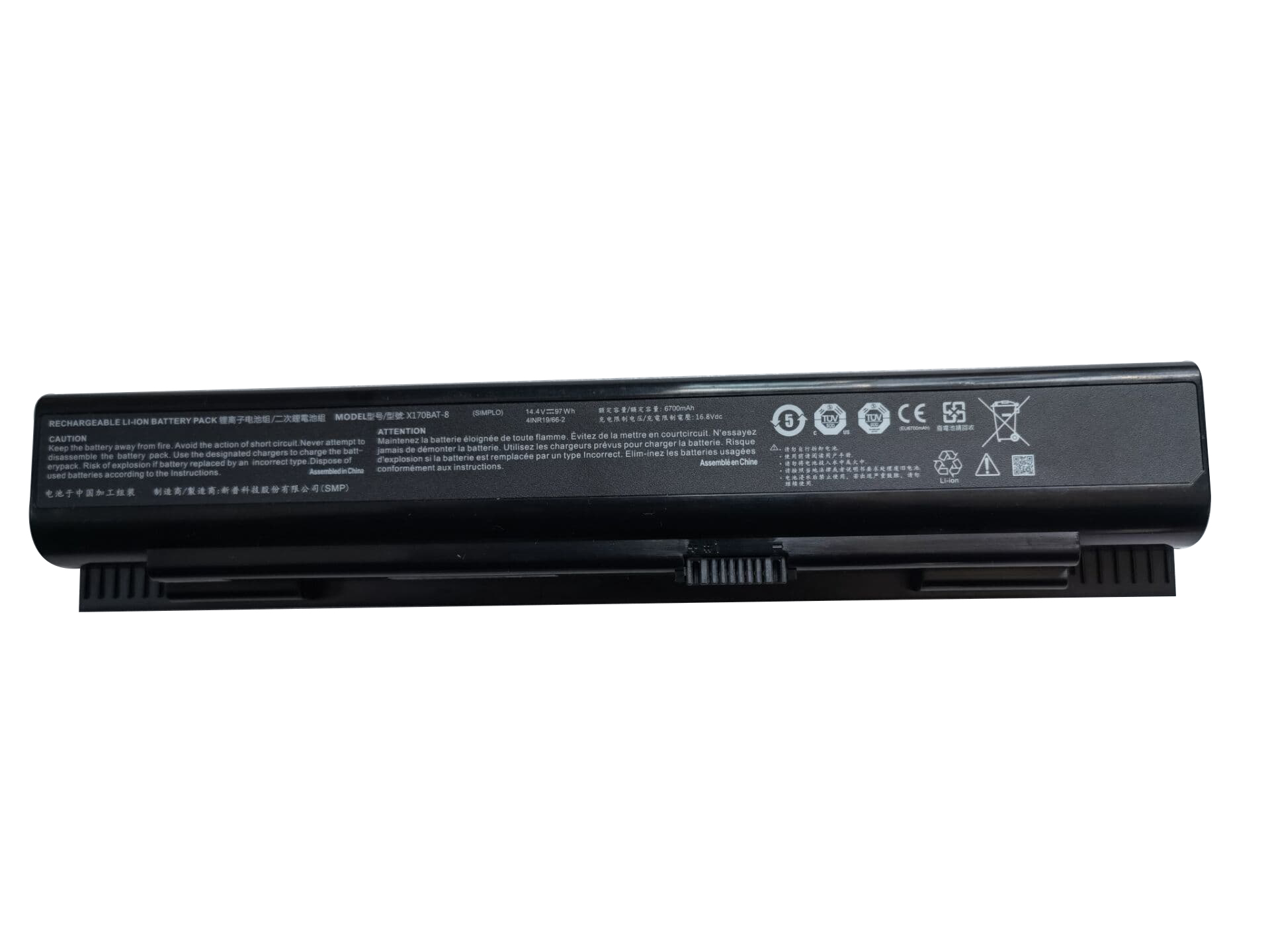 97Wh 6700mAh Schenker DTR 17 E21 Accu Batterij