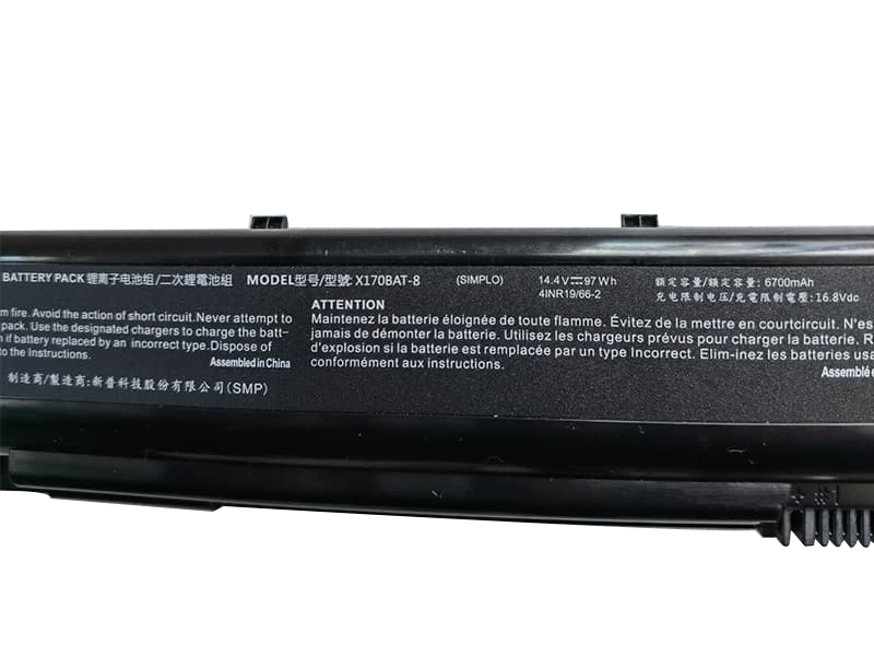 97Wh 6700mAh XMG ULTRA 17 E21 Accu Batterij