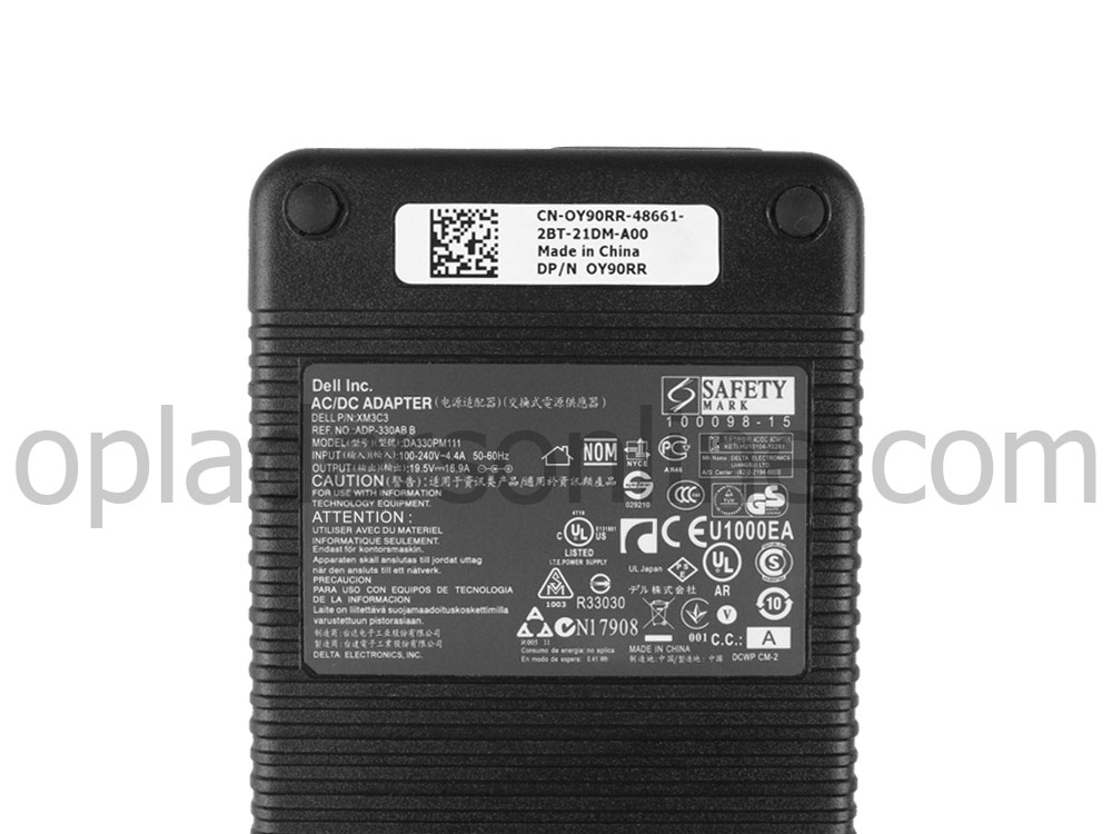 330W Dell Alienware x17 R2 P48E P48E002 Oplader Adapter + Koord
