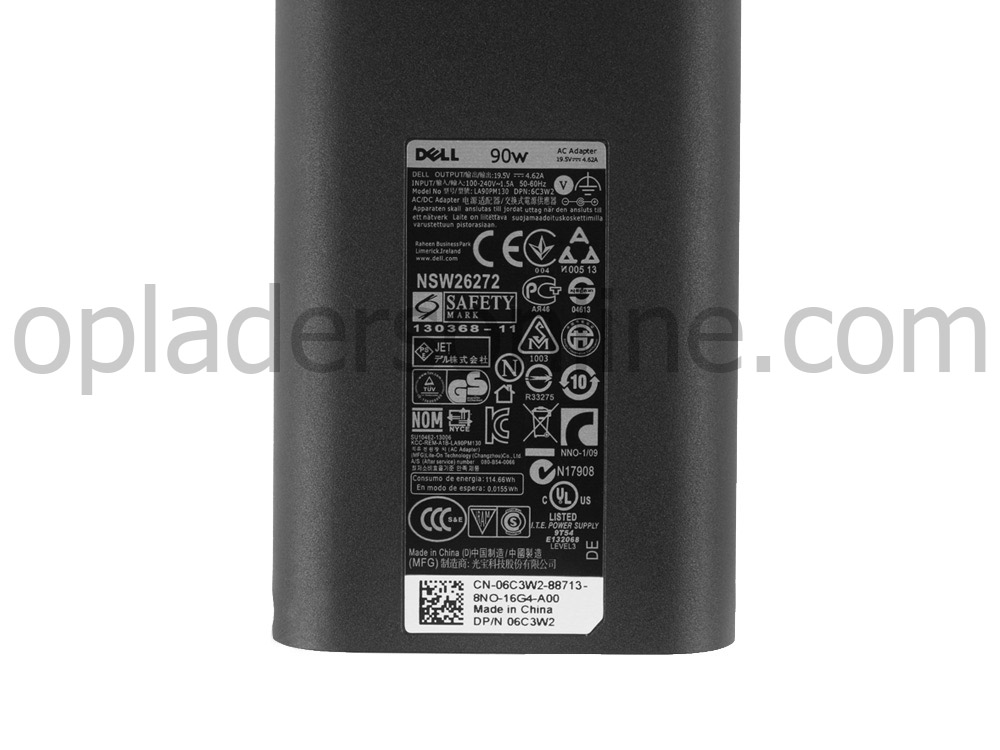 90W Dell Inspiron 14 7467 Adapter + Gratis Koord