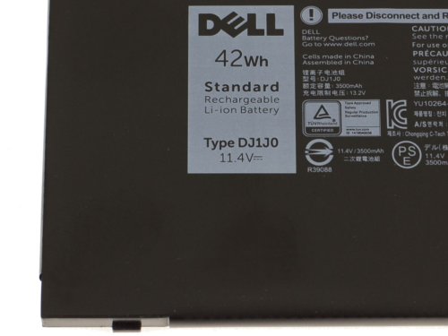 Origineel 3600mAh 42Wh Accu Batterij Dell 9W9MX