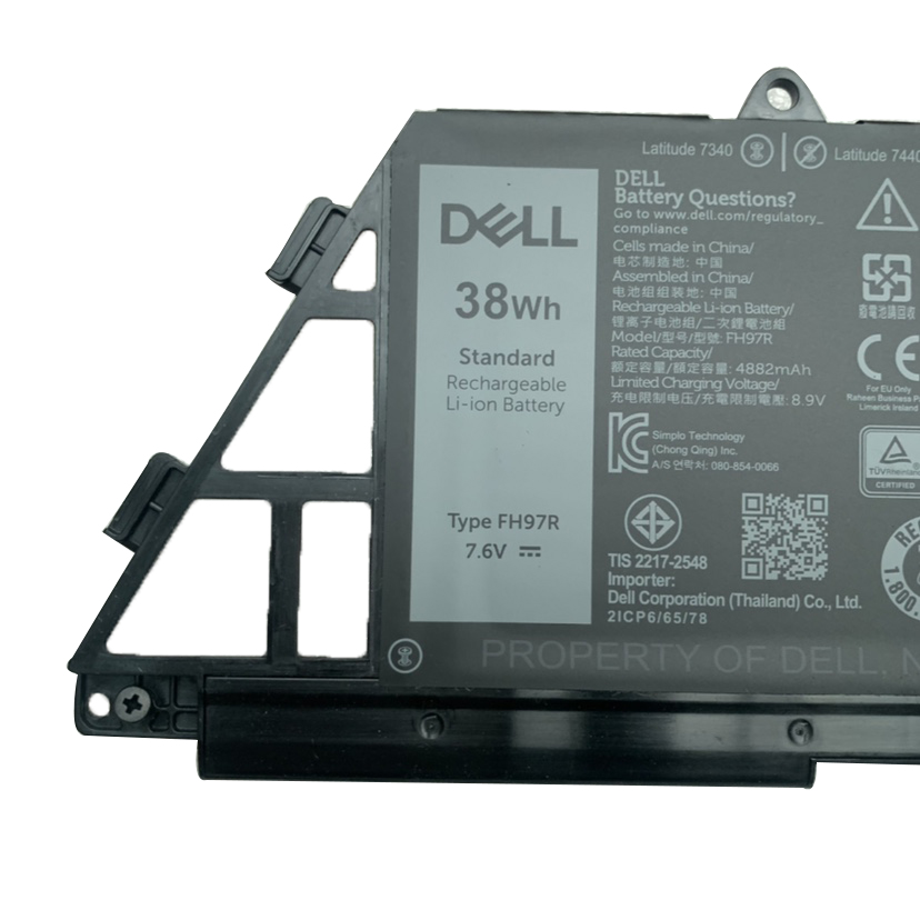 Origineel 4882mAh 38Wh Dell Latitude 7350 2-in-1 Accu Batterij