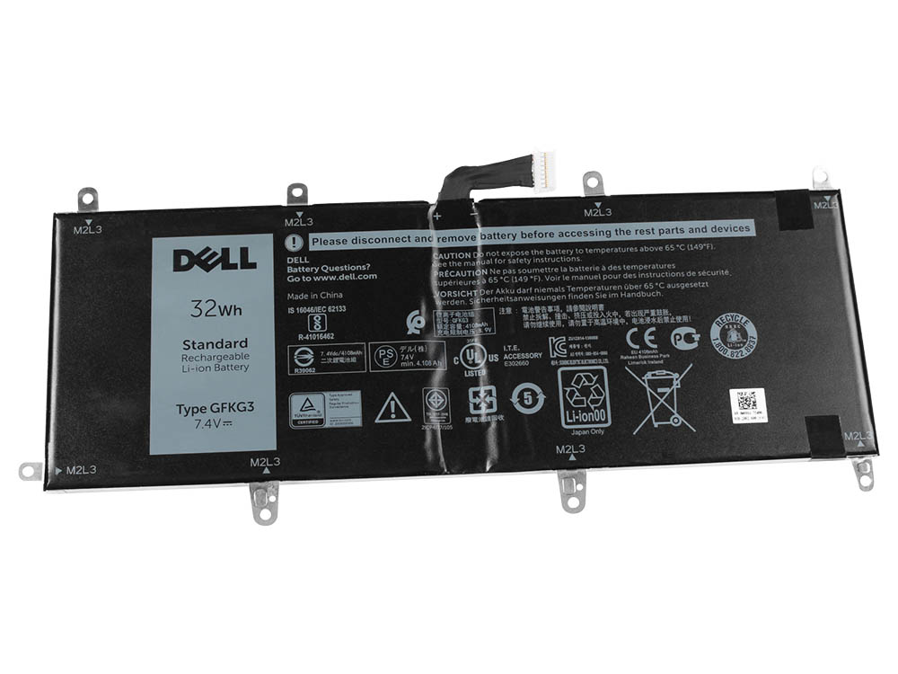Origineel 32Wh 2 Cellen Dell GFKG3 0GFKG3 WH96V VN25R Accu Batterij