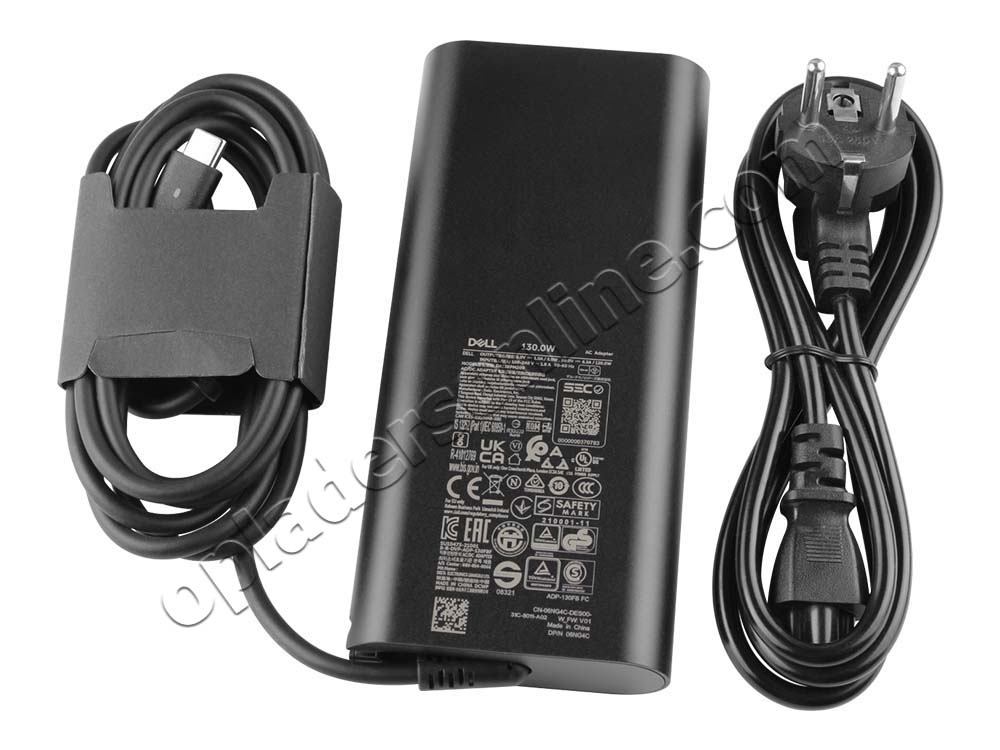 Origineel 130W USB-C Dell Latitude 5421 P137G P137G004 GaN Adapter Voeding Oplader + Koord