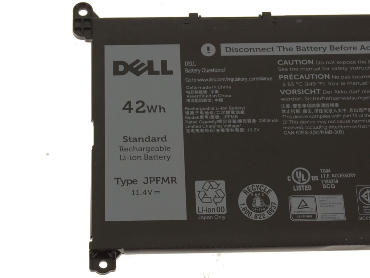 42Wh 3 Cellen Dell Chromebook 3100 2-in-1 P30T P30T001 Accu Batterij
