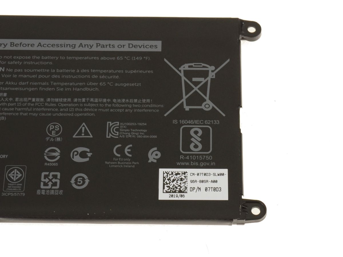 42Wh 3 Cellen Dell Chromebook 3100 2-in-1 P30T P30T001 Accu Batterij