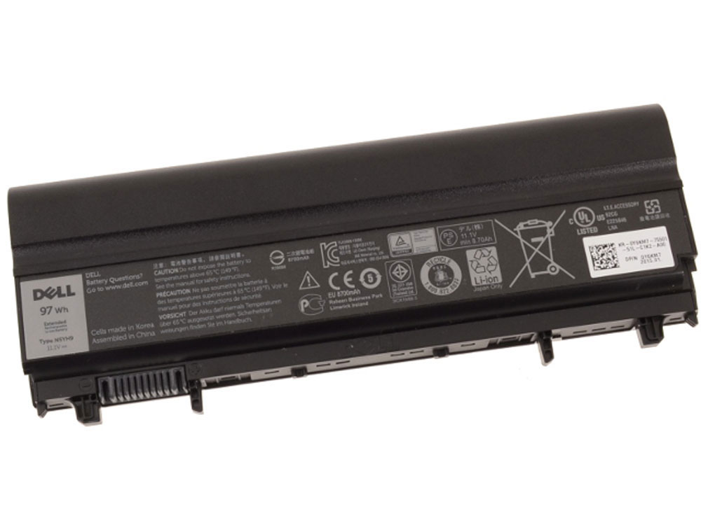 Origineel 11.1V 8700mAh/97Wh/9-Cellen Dell 0M7T5F 0970V9 RRNJ1 Batterij