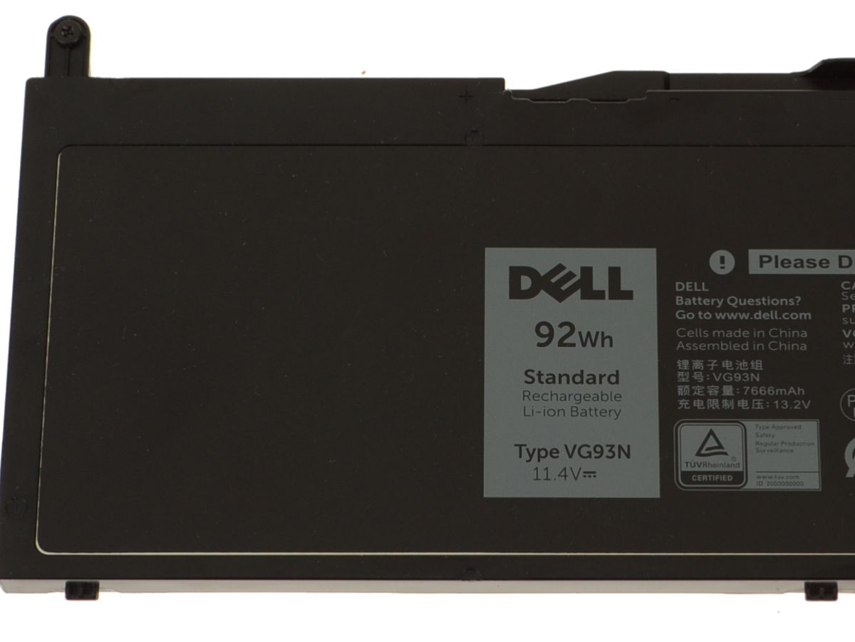 11.4V 7666mAh/92Wh/6-Cellen Dell Latitude 15 5580 P60F001 Accu Batterij