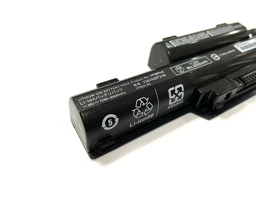 Originele Fujitsu CP673831-01 CP702410-01 CP743061-01 Accu 6400mAh 72Wh 6-Cellen