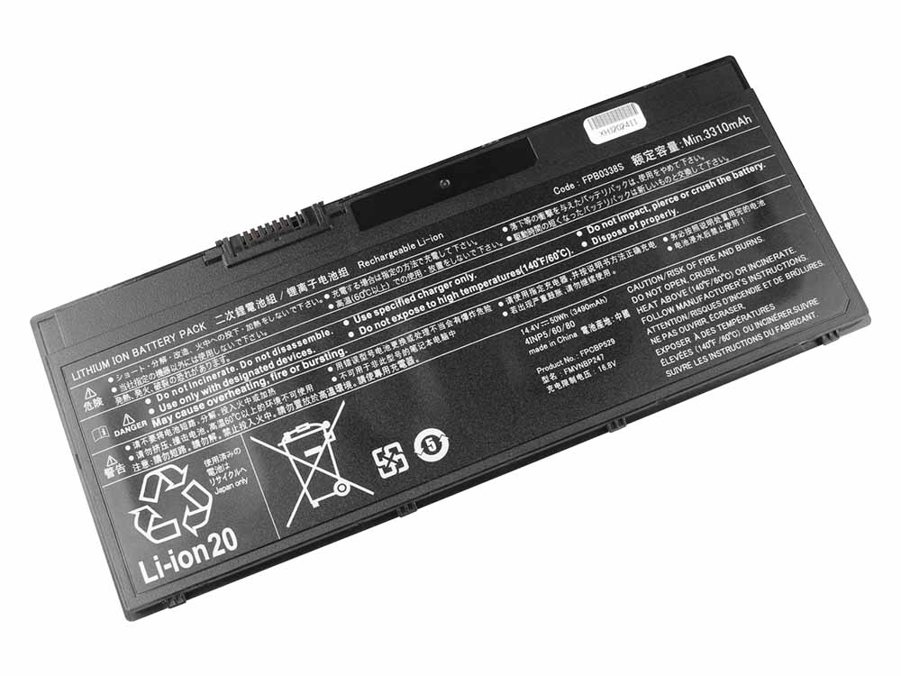 Originele Fujitsu CP721834-01 Fujitsu CP734928-01 Accu 3490mAh 50Wh 4-Cellen