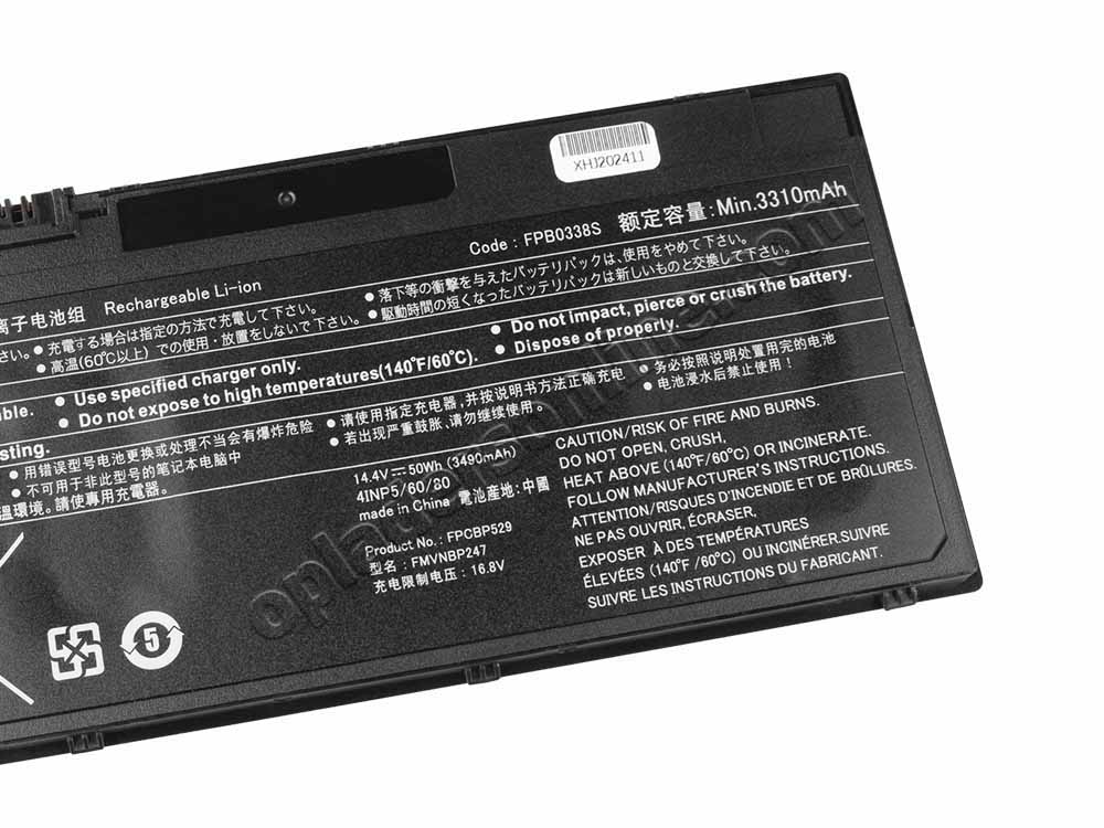 Originele Fujitsu CP721834-01 Fujitsu CP734928-01 Accu 3490mAh 50Wh 4-Cellen