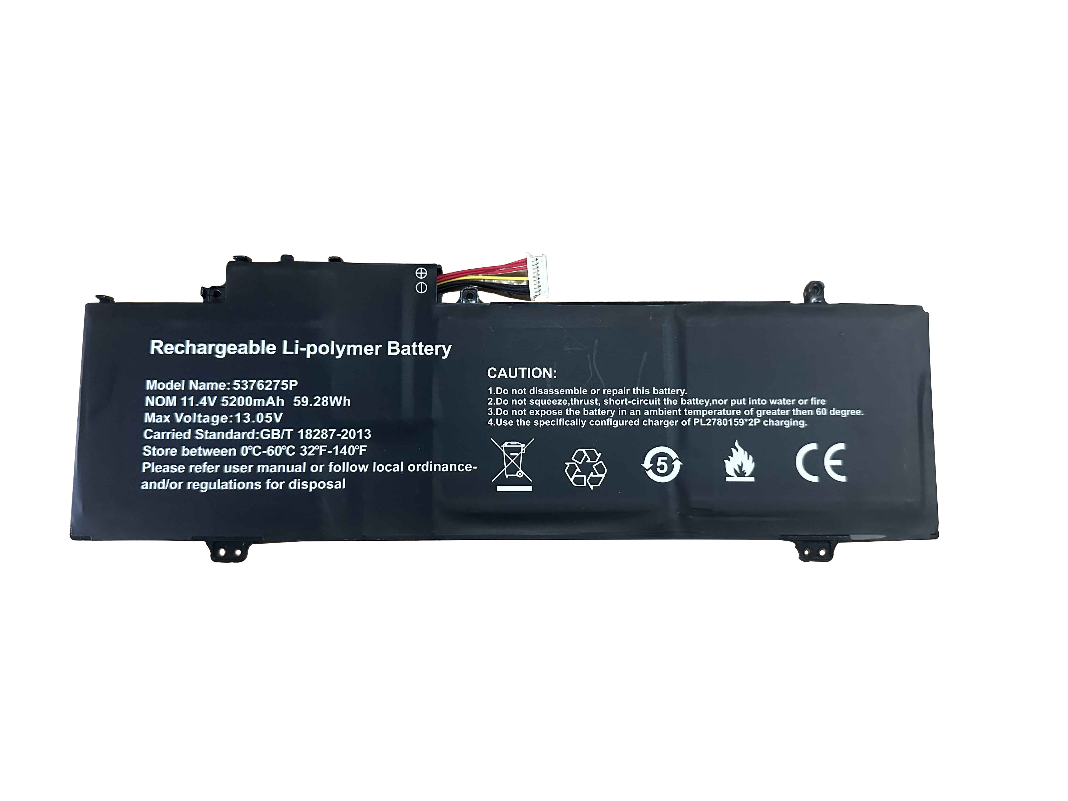 Gateway GWTN141-10SL U559068PV-3S1P Accu Batterij 5200mAh 59.28Wh