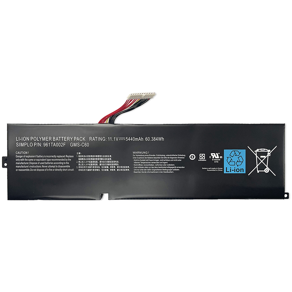 Originele Gigabyte 3ICP8/38/83-2 Razer RZ09-0071 Accu 5440mAh 60.384Wh 3-Cellen
