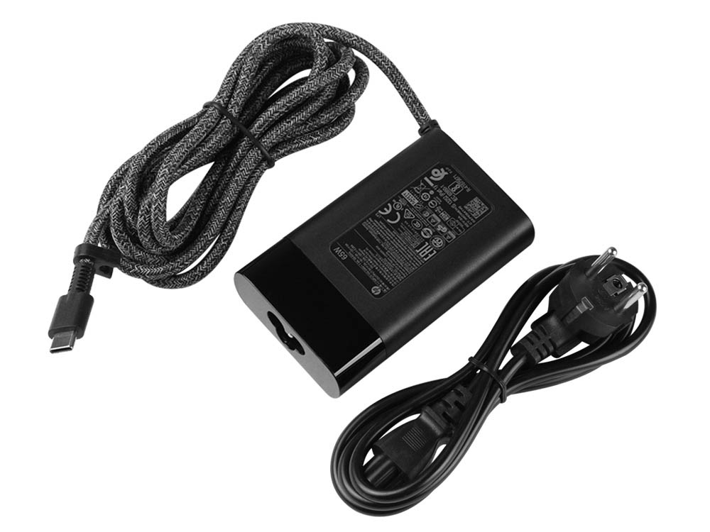 65W USB-C HP Spectre x360 Convertible 13-aw2500nd Adapter Voeding Oplader + Koord