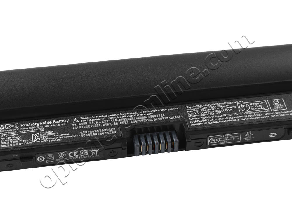 2850mAh 31.2Wh 3-Cellen HP 14-bs700 14-bw000 Accu Batterij