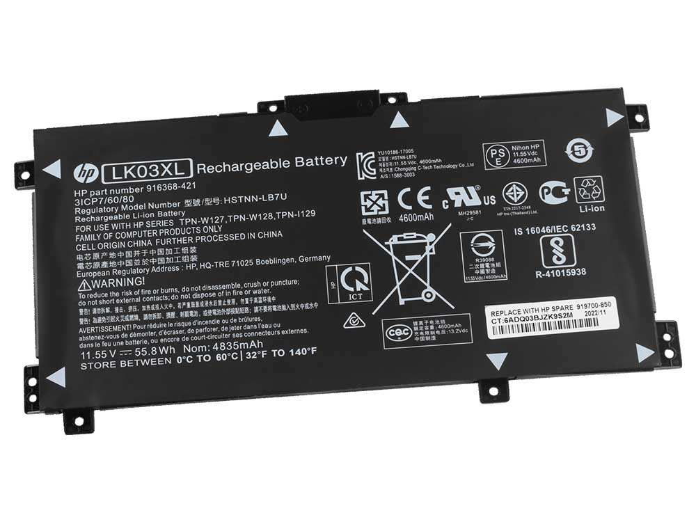 Originele 4500mAh 52.54Wh 3-Cellen HP Envy 17-ce1907nd 17-ce1016nm Accu Batterij