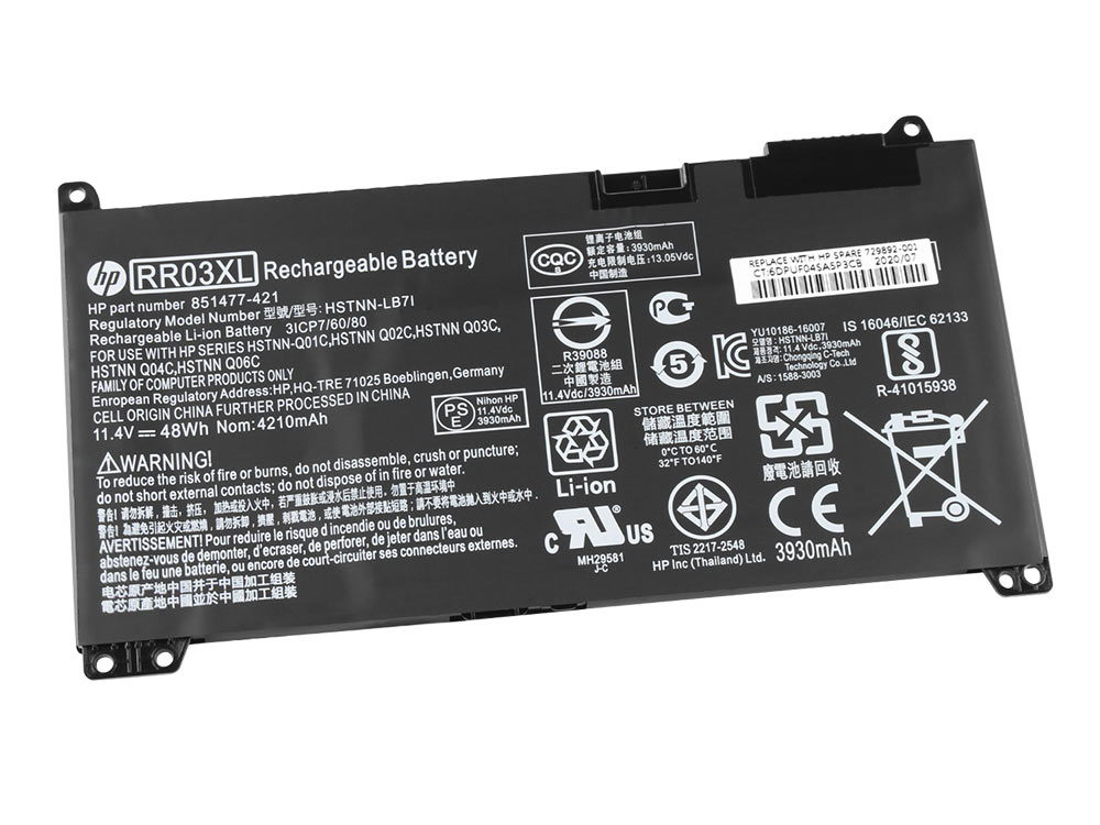 Originele 5100mAh 55Wh 6-Cellen HP ProBook 450 G5 Accu Batterij