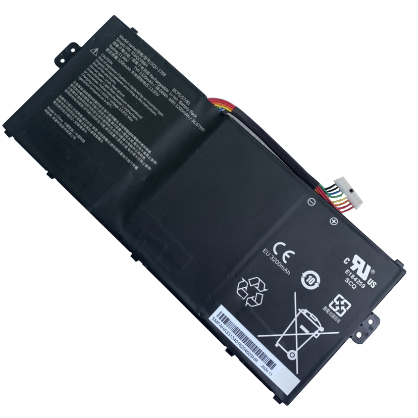 Nieuw Accu Hasee 3ICP5/57/81 Hasee 916Q2286H 3320mAh 38.04Wh 3-Cellen