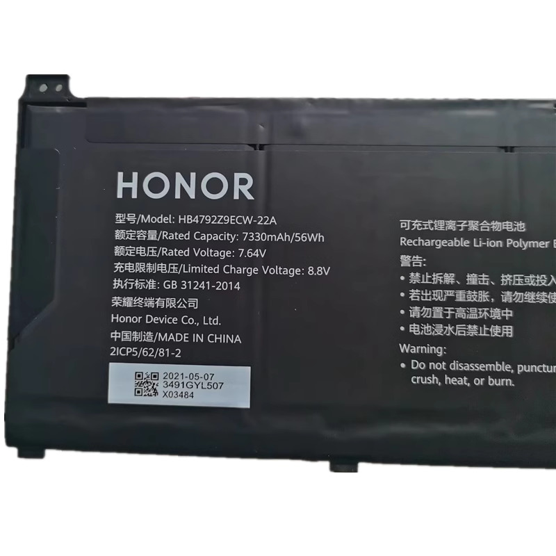 Originele Honor HB4792Z9ECW-22A Accu Batterij 7330mAh 56Wh