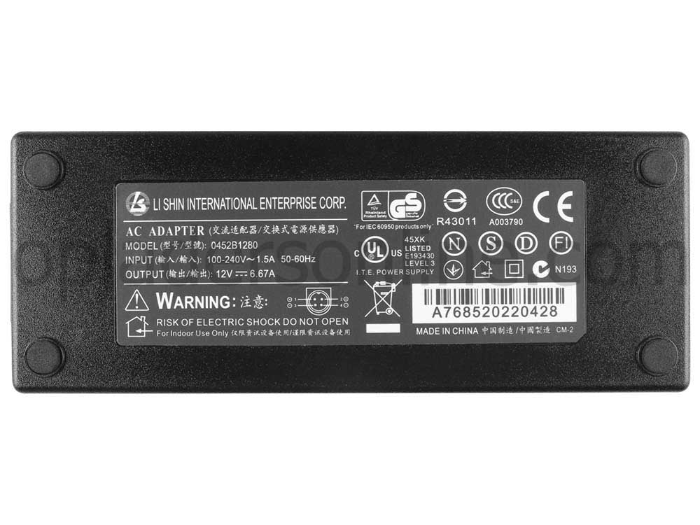80.04W Kendo LC11S16DVB-T Kendo LC11S40USB Adapter Voeding Oplader + Koord